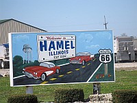USA - Hamel IL - Welcome Sign (11 Apr 2009)